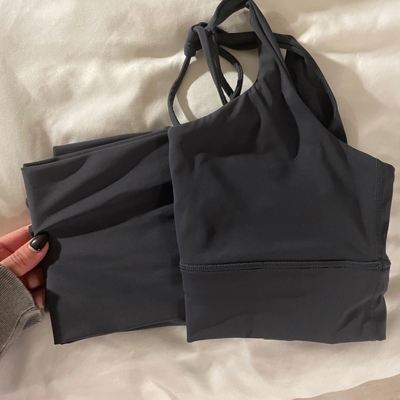 ADANOLA ultimate wrap over leggings ultimate sports bra SET midnightt blue - Picture 3 of 7